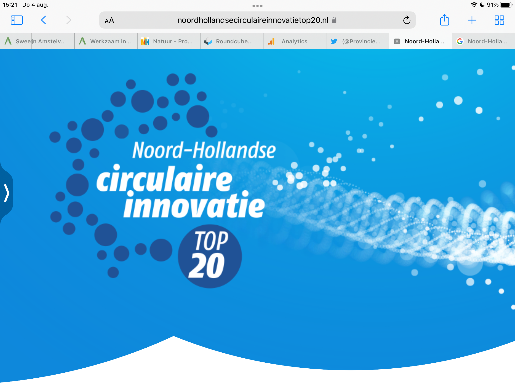 1ste Editie Van De Noord Hollandse Circulaire Innovatie Top 20 Mijn